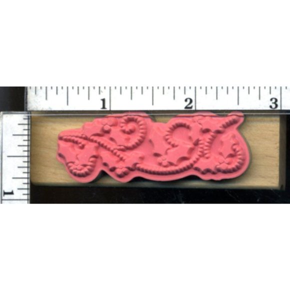 Lot/4 Hampton Art Wood Mount Rubber Stamps birthday teddies blessings holly S2 - Picture 9 of 9